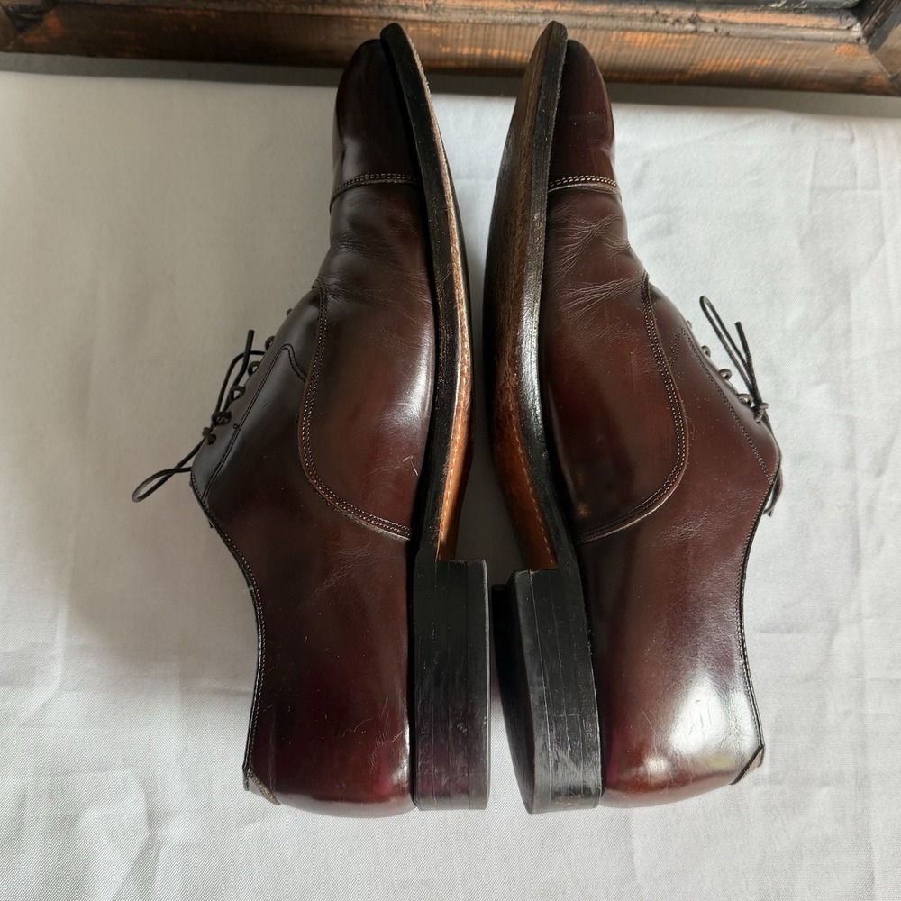 JOHNSTON & MURPHY Optima Cap Toe Oxford Shoes Made in USA Mens 10.5 D/B 43664 - Picture 5 of 11